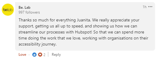 Be.Lab Comment (1)